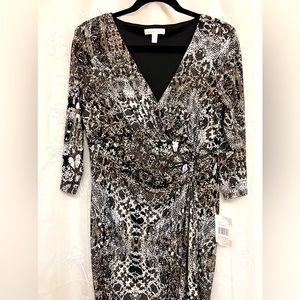 London Times - Black / Sand Dress